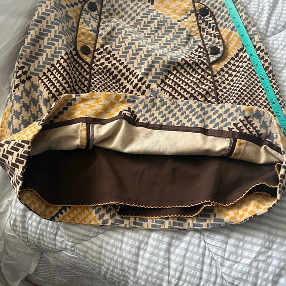 Anthropologie Maeve Houndstooth Button Skirt - Picture 9 of 10